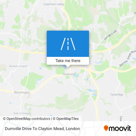 Dumville Drive To Clayton Mead map