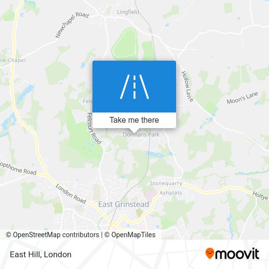 East Hill map