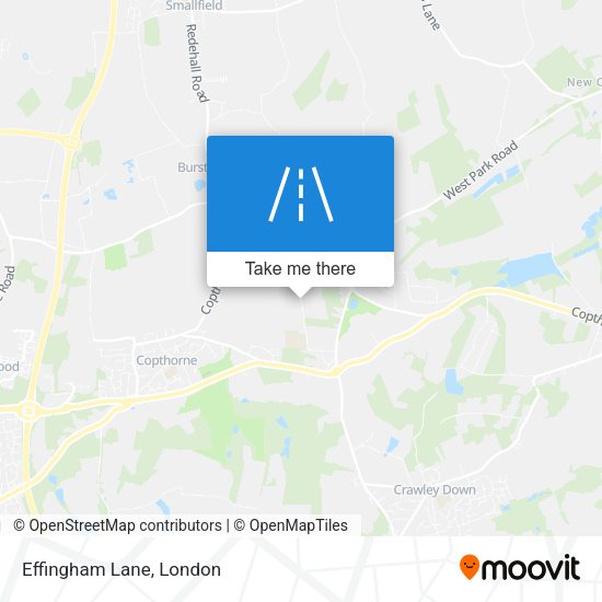 Effingham Lane map