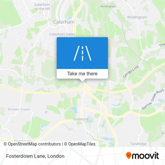 Fosterdown Lane map