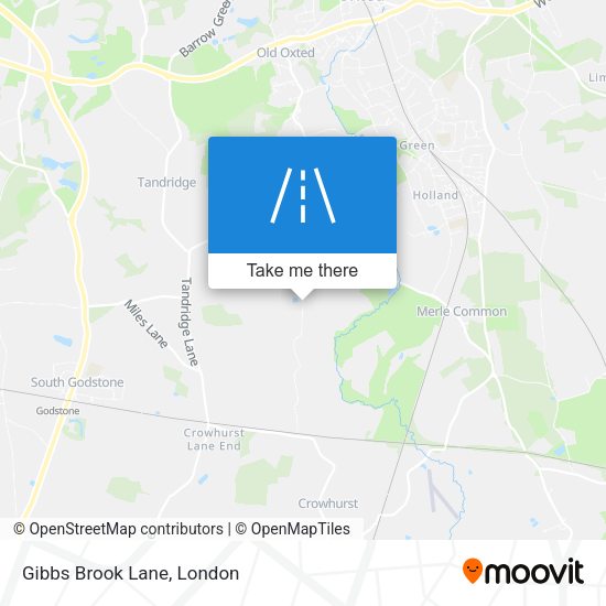 Gibbs Brook Lane map