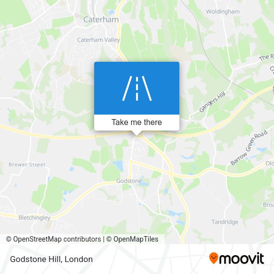 Godstone Hill map