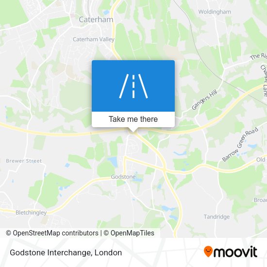 Godstone Interchange map