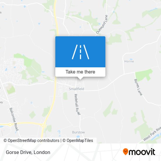 Gorse Drive map
