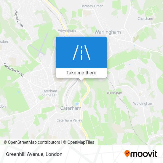 Greenhill Avenue map