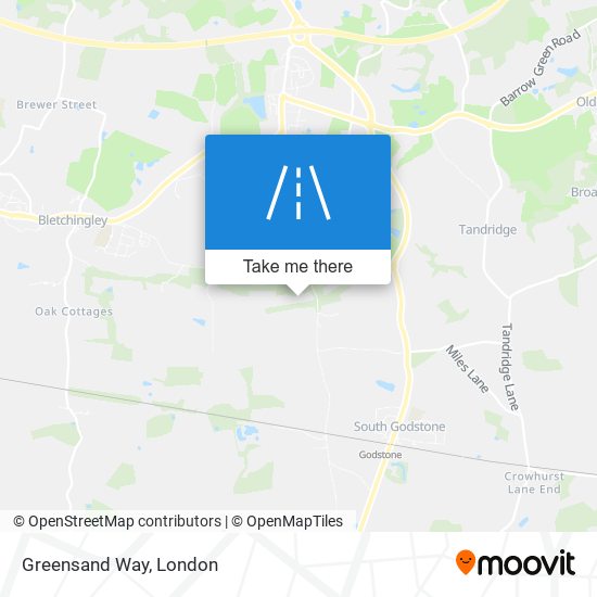 Greensand Way map