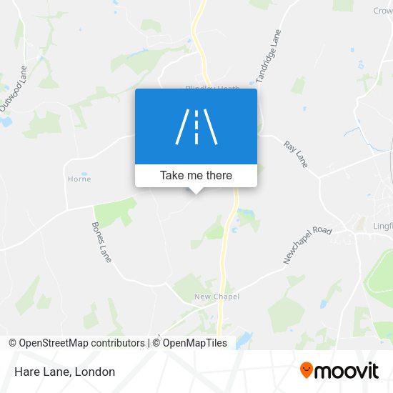 Hare Lane map