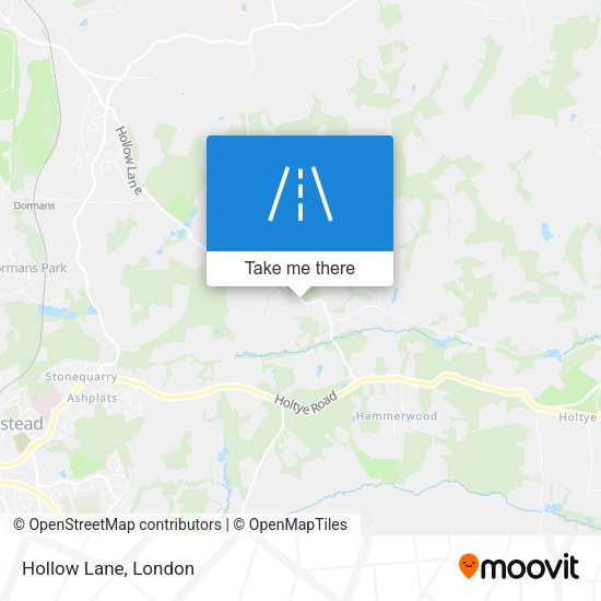 Hollow Lane map