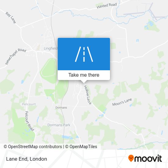 Lane End map