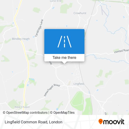 Lingfield Common Road map