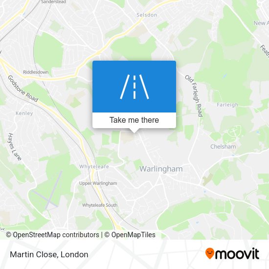 Martin Close map