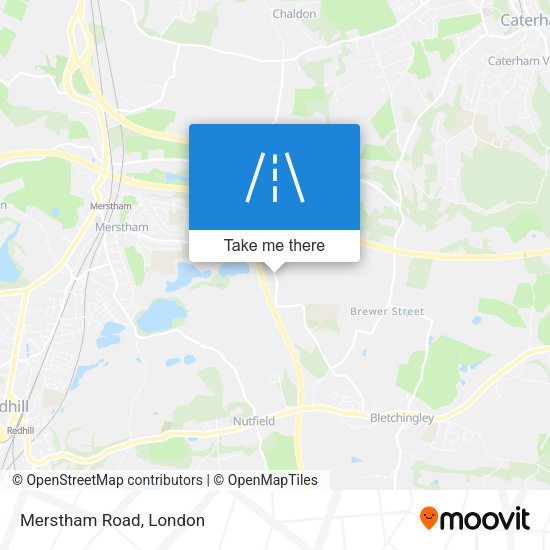 Merstham Road map