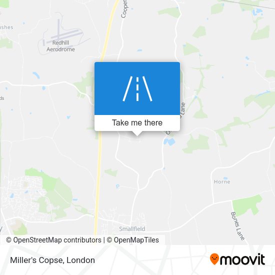 Miller's Copse map