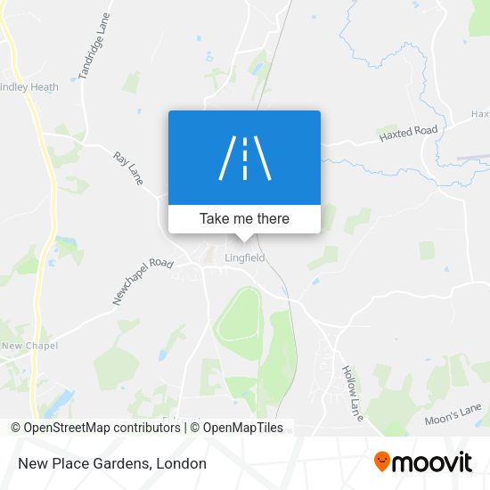 New Place Gardens map
