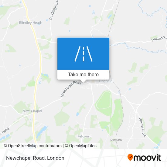 Newchapel Road map