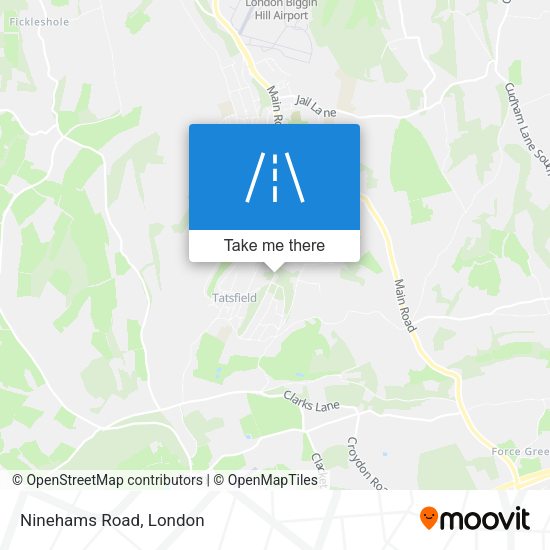 Ninehams Road map