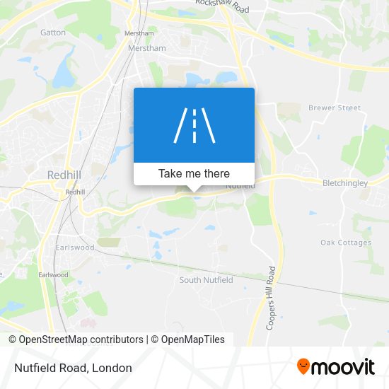 Nutfield Road map