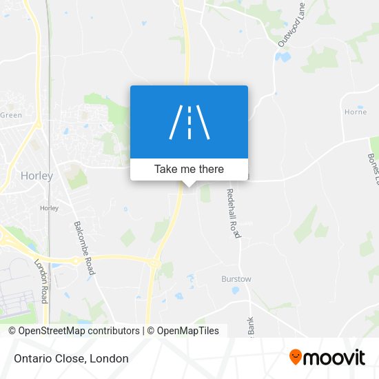 Ontario Close map