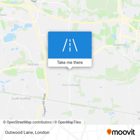 Outwood Lane map