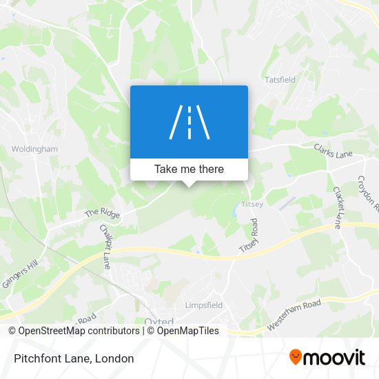 Pitchfont Lane map