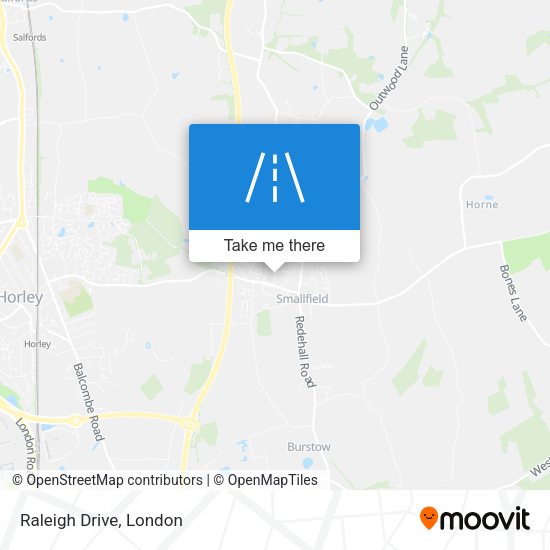 Raleigh Drive map