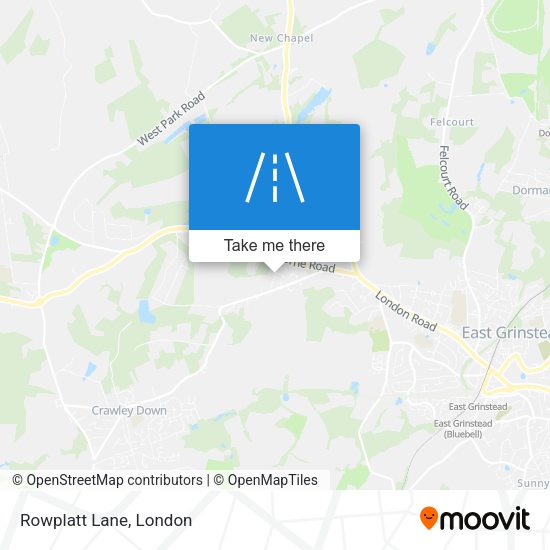 Rowplatt Lane map