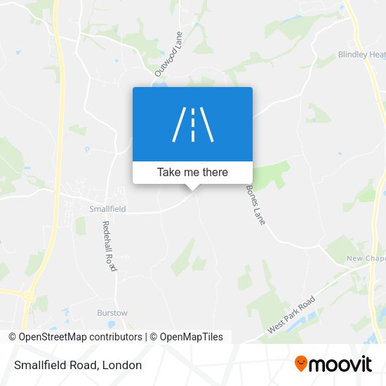 Smallfield Road map