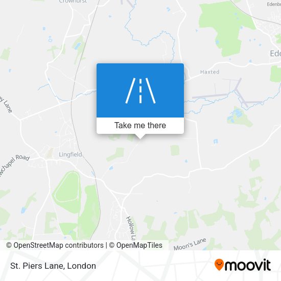 St. Piers Lane map