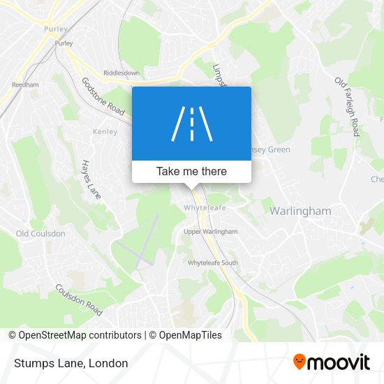 Stumps Lane map