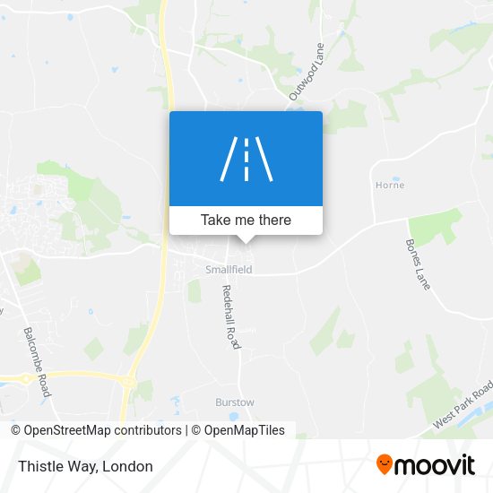 Thistle Way map