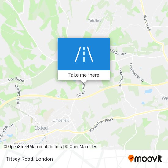Titsey Road map