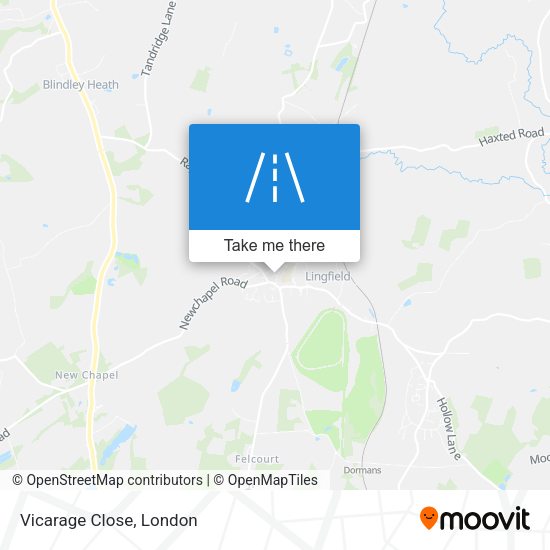 Vicarage Close map