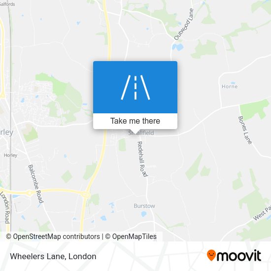 Wheelers Lane map