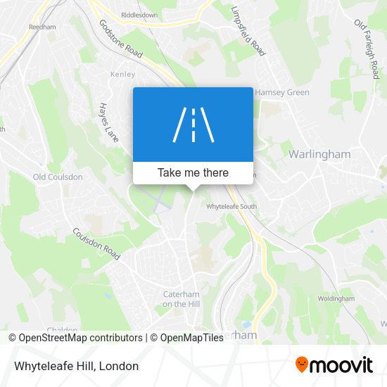 Whyteleafe Hill map