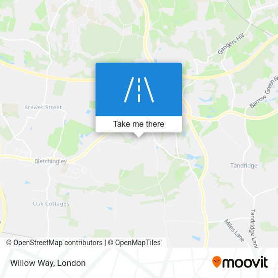 Willow Way map