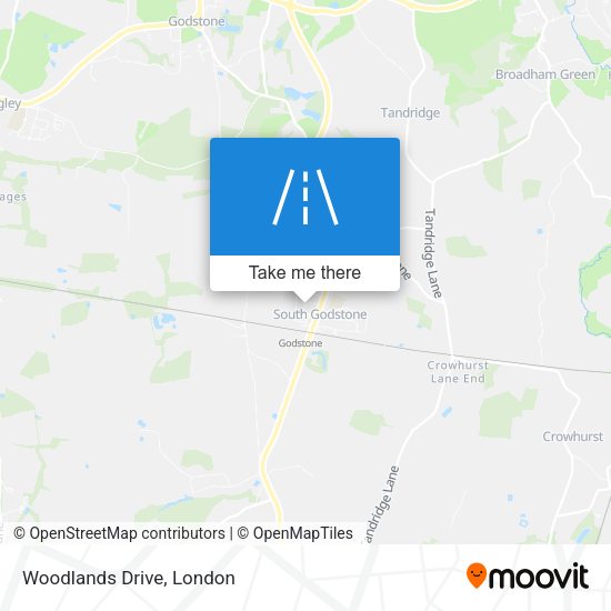 Woodlands Drive map