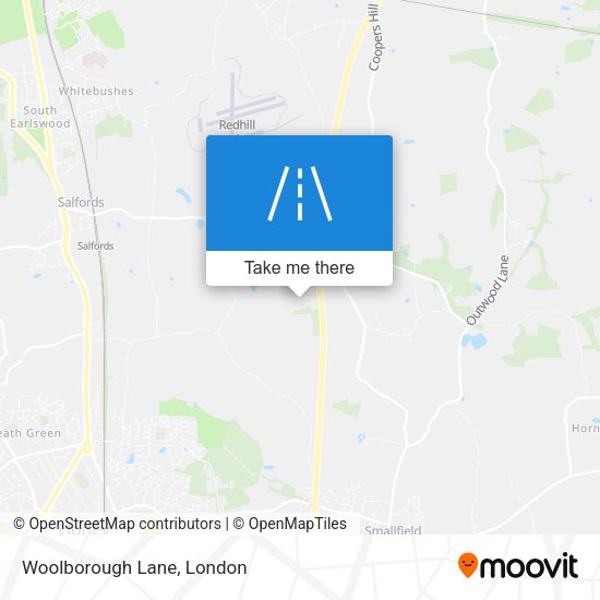 Woolborough Lane map