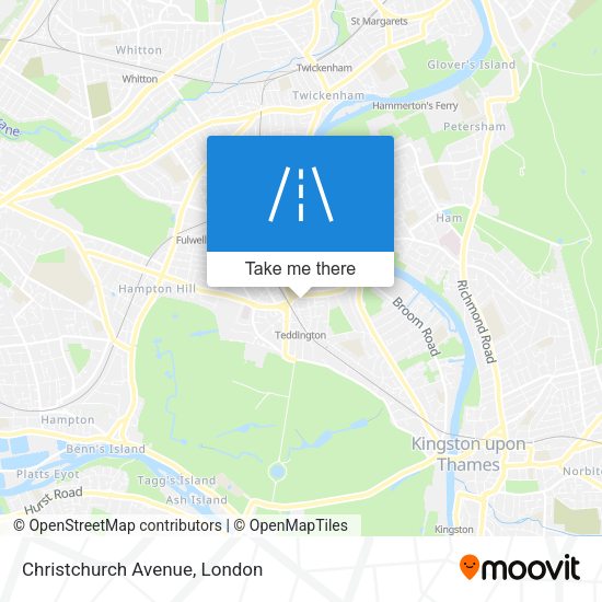 Christchurch Avenue map