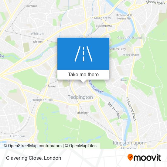 Clavering Close map