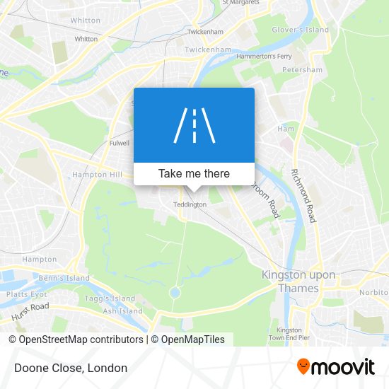 Doone Close map