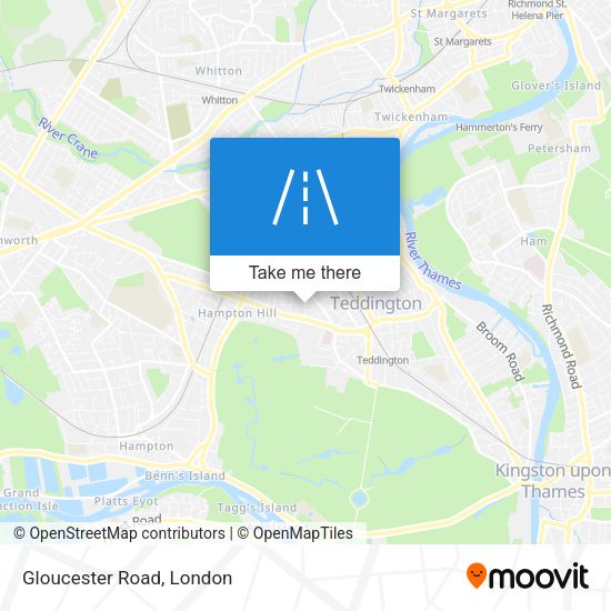 Gloucester Road map
