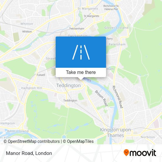 Manor Road map