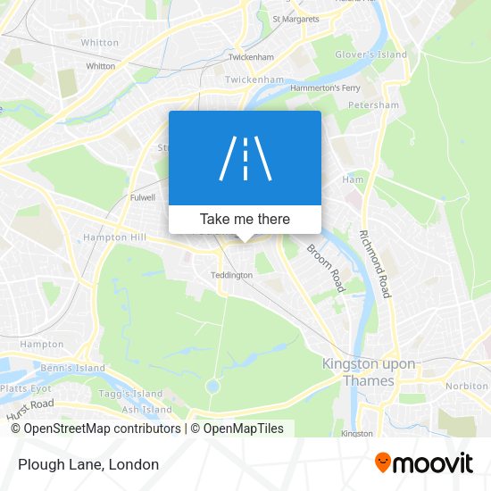 Plough Lane map