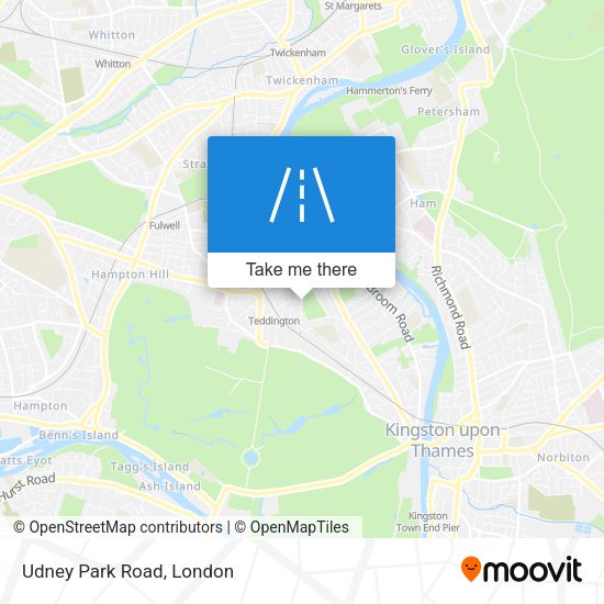 Udney Park Road map