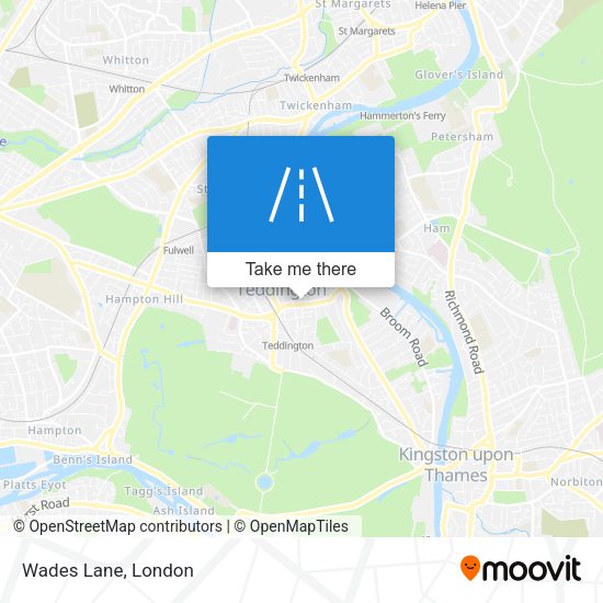 Wades Lane map