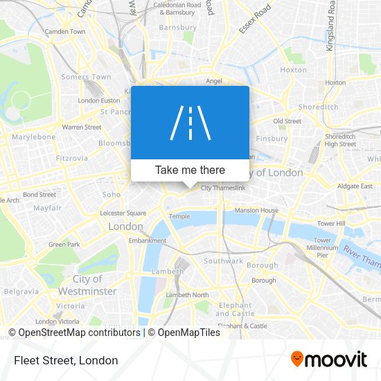 Fleet Street map