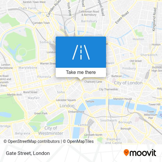 Gate Street map