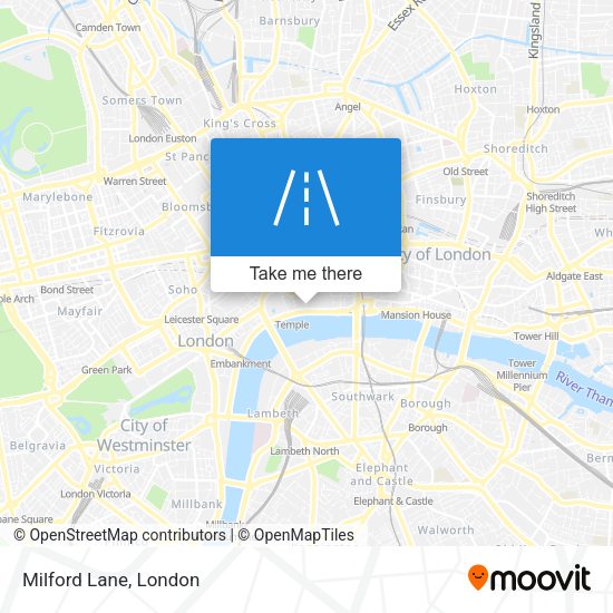 Milford Lane map