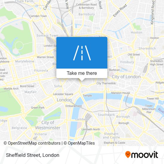Sheffield Street map