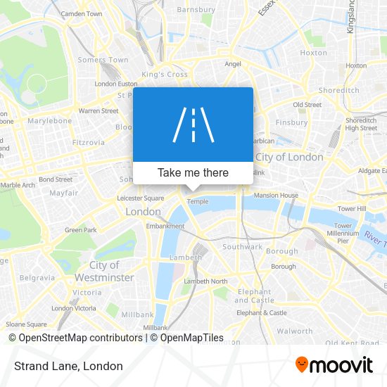 Strand Lane map